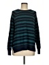 Eddie Bauer 100% Cotton Stripes Teal Pullover Sweater Size M - photo 1