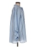 Alfani 100% Polyester Stripes Blue Long Sleeve Blouse Size M - photo 4