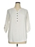 Croft & Barrow 100% Polyester Ivory 3/4 Sleeve Blouse Size XL - photo 1