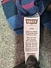 Levi's Plaid Blue Long Sleeve Button-Down Shirt Size 7 - 8 - photo 5