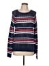 Talbots 100% Cotton Stripes Blue Pullover Sweater Size L - photo 1
