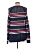 Talbots 100% Cotton Stripes Blue Pullover Sweater Size L - photo 2