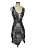 Soprano Metallic Silver Cocktail Dress Size XS - photo 1