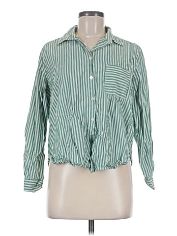Ann Taylor LOFT Long Sleeve Button-Down Shirt (view 1)