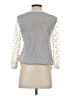 Amadi Polka Dots Silver Pullover Sweater Size S - photo 2