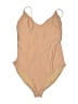 J.Crew Solid Tan One Piece Swimsuit Size XL (estimated) - photo 1