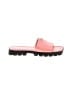 Coach 100% Leather Pink Sandals Size 7 1/2 - photo 1