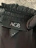 AGB 100% Polyester Black 3/4 Sleeve Blouse Size L - photo 7