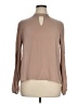Monteau 100% Polyester Tan Long Sleeve Blouse Size XL - photo 1