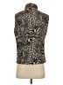 Nine West 100% Polyester Animal Print Gold Vest Size S - photo 2