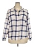 St. John's Bay Plaid Ivory Long Sleeve Button-Down Shirt Size XXL - photo 1