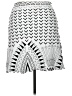 Haystacks Graphic Silver Casual Skirt Size XL - photo 2