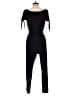 Derek Heart Solid Black Jumpsuit Size L - photo 2