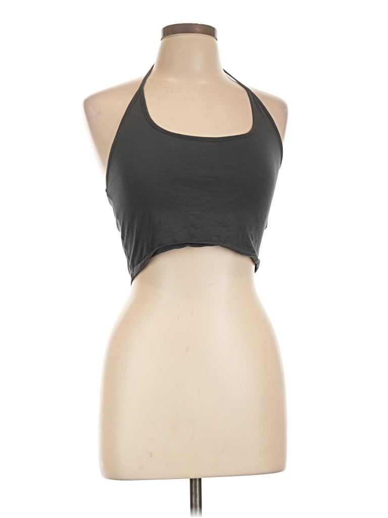 Pre-owned Motel Tank Top Gray Halter Neckline Tops