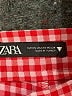 Zara Checkered-gingham Red Casual Pants Size XS - photo 4