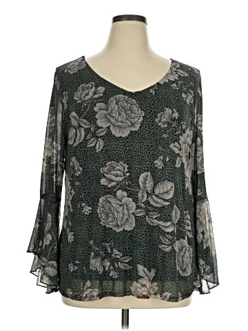 Sara Michelle 3/4 Sleeve Blouse (view 1)