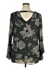 Sara Michelle Gray 3/4 Sleeve Blouse Size XL - photo 2