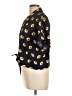Maison Jules 100% Polyester Yellow Short Sleeve Blouse Size L - photo 5