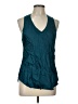 LA Made Teal Sleeveless Blouse Size L - photo 1