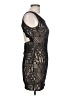 Papaya Graphic Black Cocktail Dress Size L - photo 4