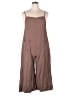 Anrabess Solid Brown Jumpsuit Size XXL - photo 1