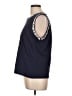 Boston Proper 100% Cotton Blue Sleeveless Blouse Size L - photo 5