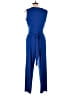 Nina Leonard Solid Blue Jumpsuit Size L - photo 2
