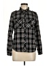 Love Tree Plaid Black Long Sleeve Button-Down Shirt Size M - photo 1