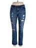 CAbi 100% Cotton Hearts Blue Jeans Size 6 - photo 1