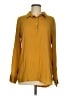 Left Coast by Dolan 100% Polyester Gold Long Sleeve Polo Size M - photo 1