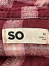 SO 100% Cotton Plaid Burgundy Long Sleeve Button-Down Shirt Size M - photo 7