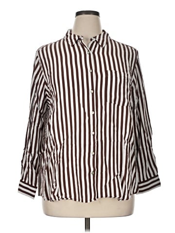 Jane and Delancey 3/4 Sleeve Button-Down Shirt (view 1)