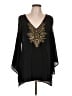 Bebe 100% Polyester Black 3/4 Sleeve Blouse Size L - photo 1