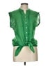 Old Navy Green Sleeveless Button-Down Shirt Size L - photo 1