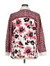 Bob Mackie 100% Polyester Floral Pink 3/4 Sleeve Blouse Size XL - photo 2
