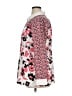 Bob Mackie 100% Polyester Floral Pink 3/4 Sleeve Blouse Size XL - photo 5