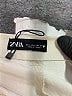Zara 100% Polyester Solid Ivory Shorts Size L - photo 3