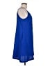 Unbranded 100% Polyester Solid Blue Casual Dress Size L - photo 4