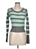 Delia's 100% Cotton Stripes Green Pullover Sweater Size L - photo 1