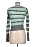 Delia's 100% Cotton Stripes Green Pullover Sweater Size L - photo 2