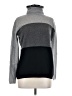 Vertical Design 100% Cashmere Color Block Gray Cashmere Pullover Sweater Size M - photo 1