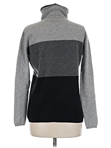 Vertical Design Cashmere Pullover Sweater (view 2)