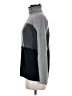 Vertical Design 100% Cashmere Color Block Gray Cashmere Pullover Sweater Size M - photo 5