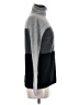 Vertical Design 100% Cashmere Color Block Gray Cashmere Pullover Sweater Size M - photo 4