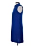 MSK Solid Blue Casual Dress Size S - photo 5