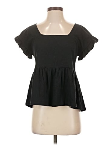 Madewell Knit Lightspun Ruffle-Hem Top (view 1)
