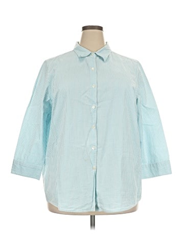 L.L.Bean 3/4 Sleeve Button-Down Shirt (view 1)