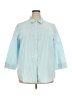 L.L.Bean Blue 3/4 Sleeve Button-Down Shirt Size 2X - photo 1