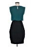 En Focus Studio 100% Polyester Color Block Teal Cocktail Dress Size 4 - photo 2