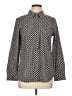 Talbots Polka Dots Black Long Sleeve Blouse Size 12 - photo 1